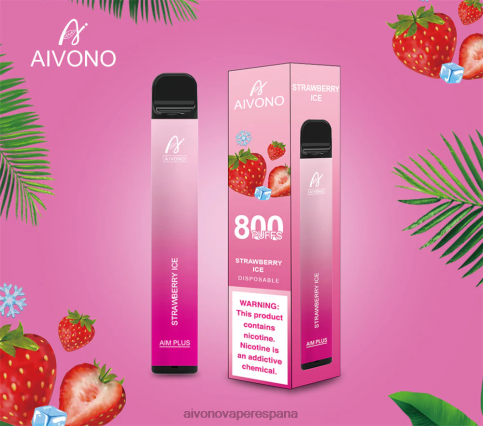 Aivono AIM PLUS 800 hielo de fresa H682H193 | Aivono Vaper Espana